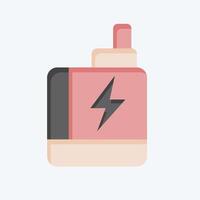 Icon Vape. related to Smoking symbol. flat style. design editable vector