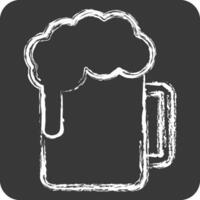 Icon Beer. related to Restaurant symbol. chalk Style. design editable vector