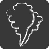 Icon Sheel. related to Summer symbol. chalk Style. design editable vector