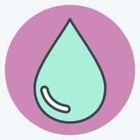 Icon Liquid. related to Vape symbol. color mate style. design editable vector
