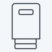 Icon Drip. related to Vape symbol. line style. design editable vector