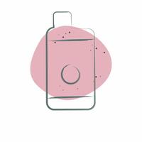 Icon Disposable Vape. related to Vape symbol. Color Spot Style. design editable vector