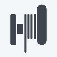 Icon Toil. related to Vape symbol. glyph style. design editable vector