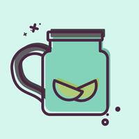Icon Ice Cream. related to Summer symbol. MBE style. design editable vector