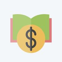 Icon Education Savings. related to Savings symbol. flat style. design editable vector