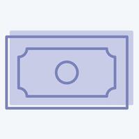 Icon Cash. related to Parking symbol. two tone style. design editable vector