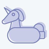 Icon Life Saver. related to Summer symbol. two tone style. design editable vector