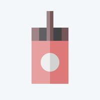 Icon Sticks. related to Vape symbol. flat style. design editable vector