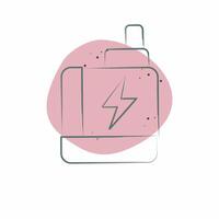 Icon Vape. related to Smoking symbol. Color Spot Style. design editable vector
