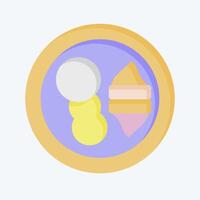 Icon mango. related to Summer symbol. flat style. design editable vector