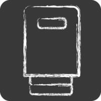 Icon Drip. related to Vape symbol. chalk Style. design editable vector
