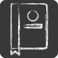 Icon Menu. related to Restaurant symbol. chalk Style. design editable vector