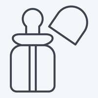 Icon Milk Bottles. related to Kindergarten symbol. line style. design editable vector