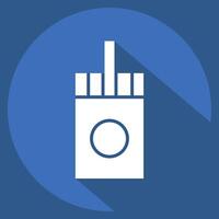 Icon Sticks. related to Vape symbol. long shadow style. design editable vector