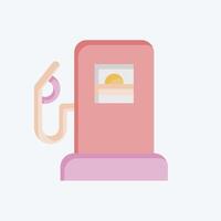 Icon Petrol. related to Parking symbol. flat style. design editable vector