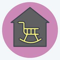 Icon Retirement. related to Retirement symbol. color mate style. design editable vector