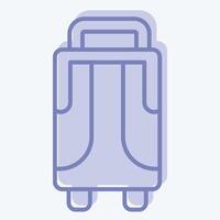 Icon Baggage. related to Travel symbol. two tone style. design editable vector