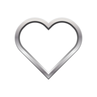 heart shape silver frame png