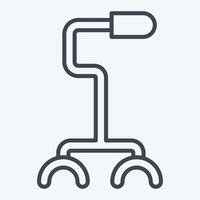 Icon Stick. related to Retirement symbol. line style. design editable vector