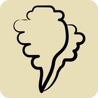 Icon Sheel. related to Summer symbol. hand drawn style. design editable vector