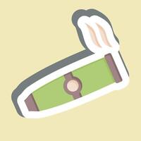 Sticker Cigar. related to Smoking symbol. design editable vector