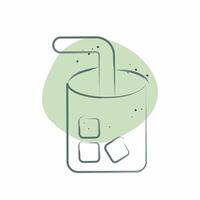 Icon Drink. related to Travel symbol. Color Spot Style. design editable vector