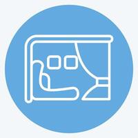 Icon First Class. related to Travel symbol. blue eyes style. design editable vector
