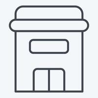 Icon Apartment. related to Retirement symbol. line style. design editable vector