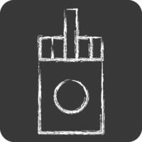 Icon Sticks. related to Vape symbol. chalk Style. design editable vector
