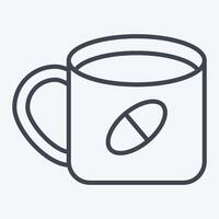 Icon Coffe. related to Travel symbol. line style. design editable vector