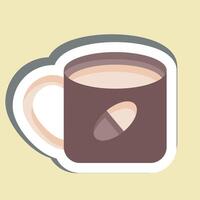 Sticker Coffe. related to Travel symbol. design editable vector