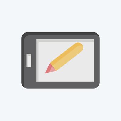 Icon Magic Slate. related to Kindergarten symbol. flat style. design editable