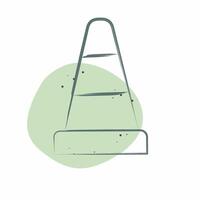 Icon Traffic Cone. related to Parking symbol. Color Spot Style. design editable vector