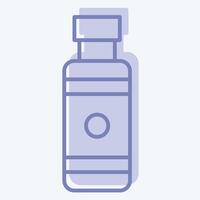 Icon Nicotine. related to Vape symbol. two tone style. design editable vector