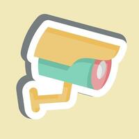 Sticker Camera. related to Parking symbol. design editable vector