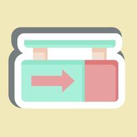 Sticker Exit. related to Parking symbol. design editable vector
