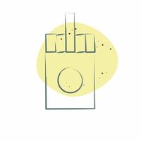 Icon Sticks. related to Vape symbol. Color Spot Style. design editable vector