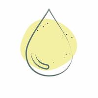Icon Liquid. related to Vape symbol. Color Spot Style. design editable vector