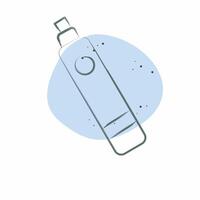 Icon Electronic Cigarette. related to Vape symbol. Color Spot Style. design editable vector