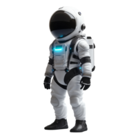 A futuristic AI astronaut kit displayed on a clean transparent background highlighting innovation and technology, First ai kit on transparent background png