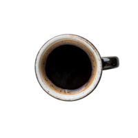 A cozy cup of black coffee resting on a clean transparent surface ready for a refreshing sip, black coffee in a cup on transparent backgroundfile png