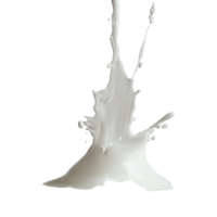 Dynamic milk splash captured in mid air against a soft background, evoking a sense of freshness and fluidity, Milk splash isolated png