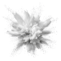 transparent powder explosion against a transparent background capturing dynamic motion and dispersion of particles in detail, transparent powder explosion isolated on transparent background png