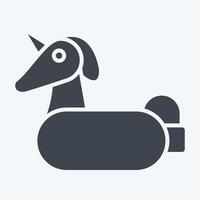 Icon Life Saver. related to Summer symbol. glyph style. design editable vector
