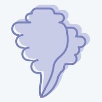 Icon Sheel. related to Summer symbol. two tone style. design editable vector