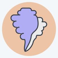 Icon Sheel. related to Summer symbol. color mate style. design editable vector