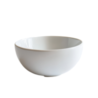 A simple transparent ceramic bowl resting gracefully on a transparent background, highlighting its elegant design and smooth finish, transparent seramic bowl on transparent background png