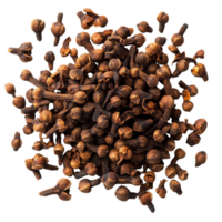 Explore whole cloves spices arranged on a clean transparent background showcasing their rich texture and natural dark hue, cloves spices on transparent background png