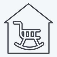 Icon Retirement. related to Retirement symbol. line style. design editable vector