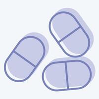 Icon Medicine. related to Retirement symbol. two tone style. design editable vector